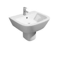 POT867PR POT454SE - Project Round 540mm 1th Basin And Semi-Pedestal